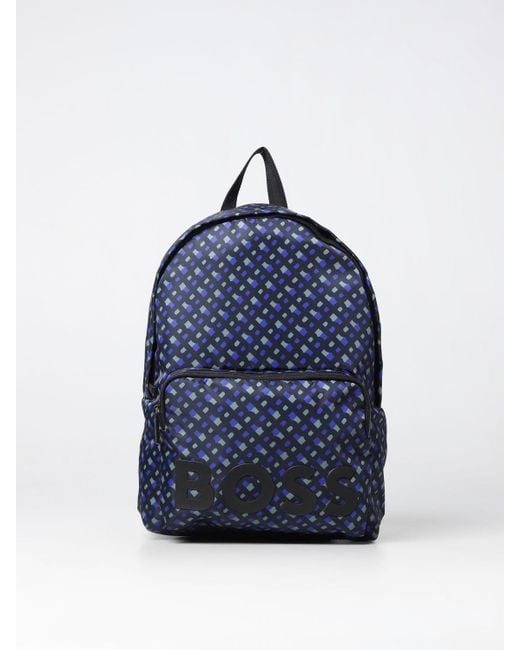 Boss Blue Backpack for men