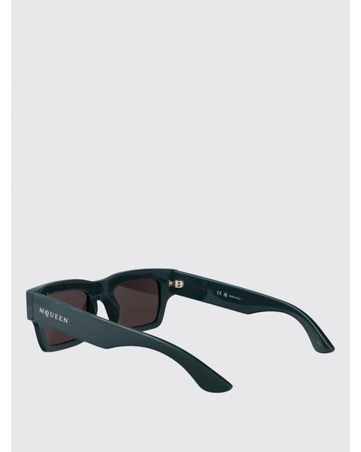 McQueen White Am0508S 004 Rectangular Sunglasses for men