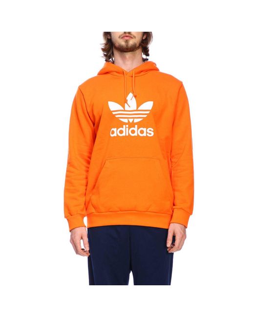 Adidas Originals Orange Men's Sweatshirt for men