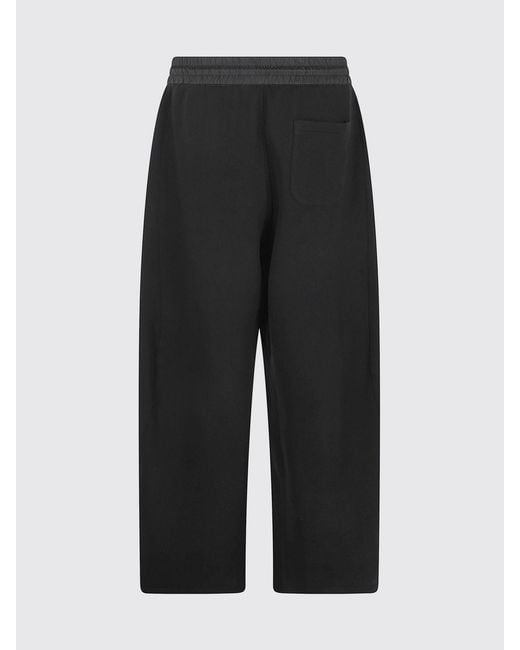 Sacai Black Cotton Blend Jogging Pants for men