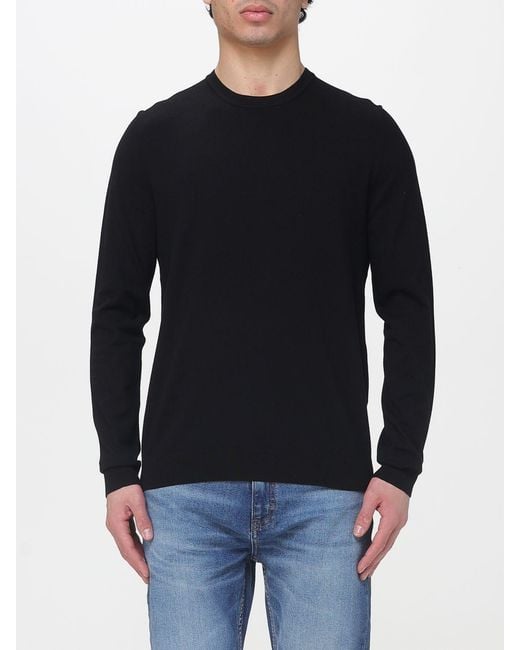 HUGO Black Basic Crew Neck Top for men