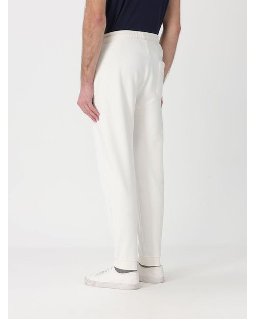 La Martina White Cotton Jogging Trousers for men