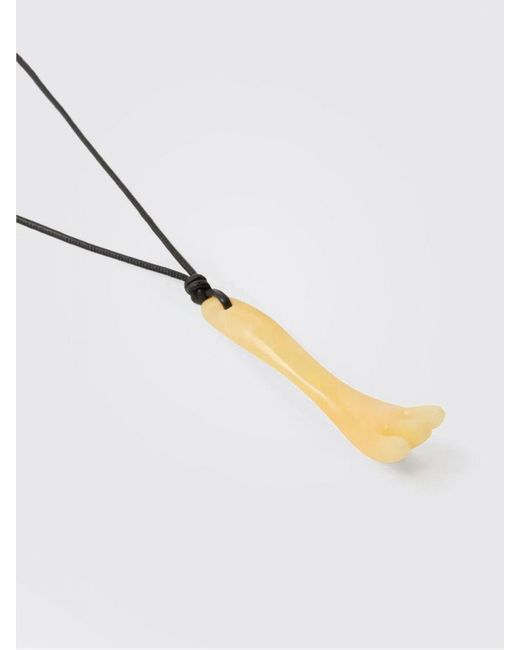 Lemaire White Gua Sha Fork Necklace