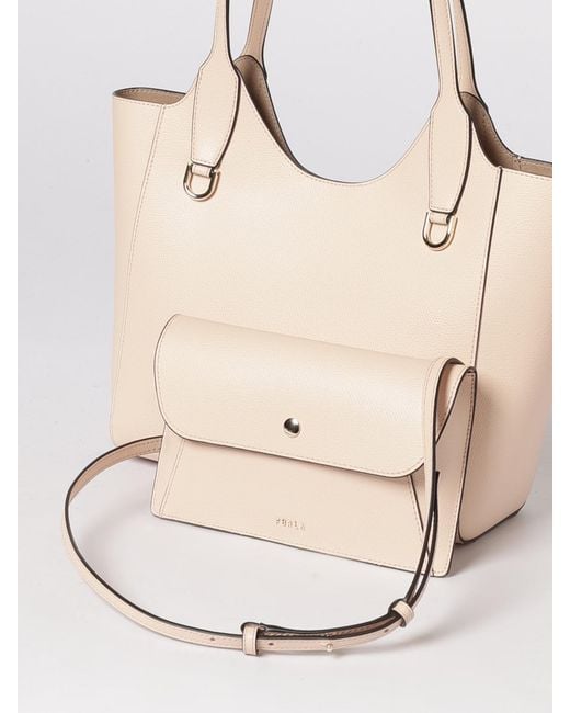 Furla Natural Lea Grained Leather Bag