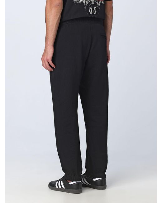 Pantalone in cotone di 44 Label Group in Black da Uomo