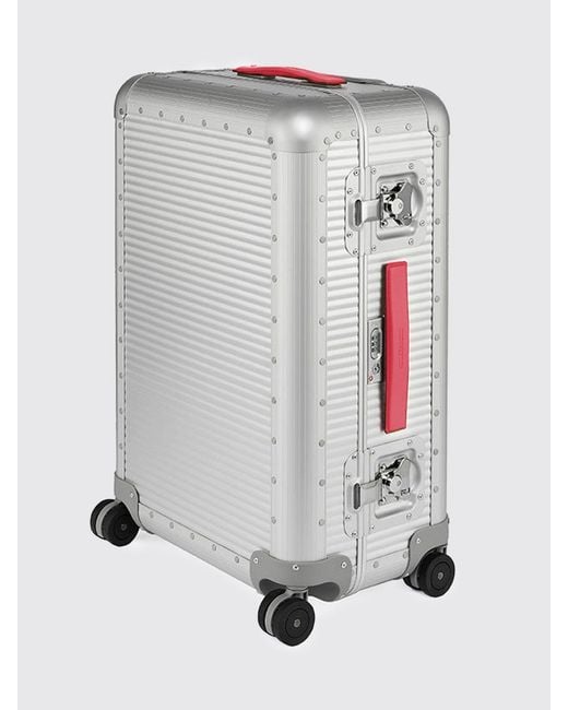 Fpm Milano Pink Leather Blend Trolley Handle