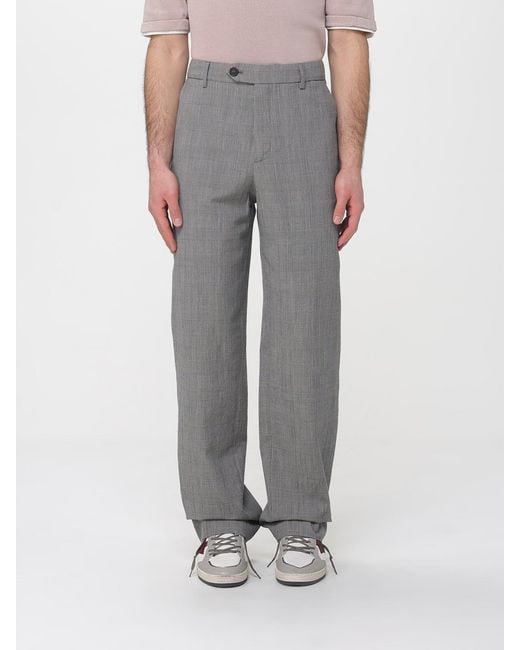Golden Goose Deluxe Brand Gray Virgin Wool Trousers for men
