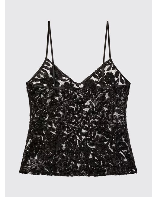 Golden Goose Deluxe Brand Black Embroidered Top