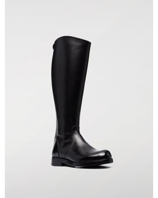 Alberto Fasciani Black Flat Ankle Boots