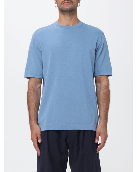 People Of Shibuya Blue Basic Cotton T-Shirt for men