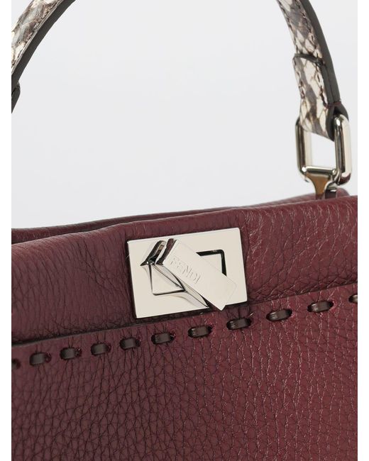 Fendi Purple Peekaboo Mini Bag