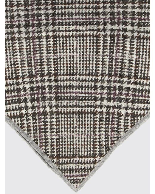 Brunello Cucinelli Gray Neck Scarf for men