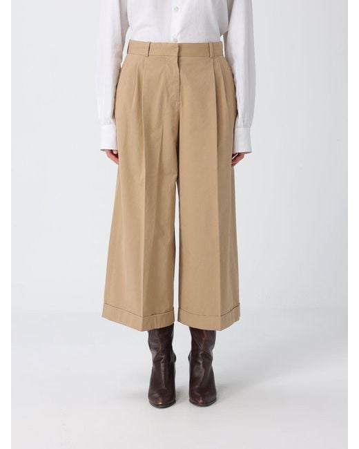 The Row Natural Cropped Cotton And Cashmere Trousers