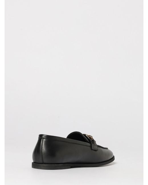 Pinko White Naty 05 Leather Loafers