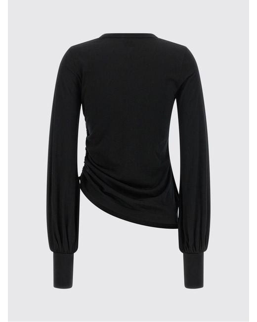 Y-3 Blue Slim Fit Wool Long-Sleeved T-Shirt With 3-Stripes Logo