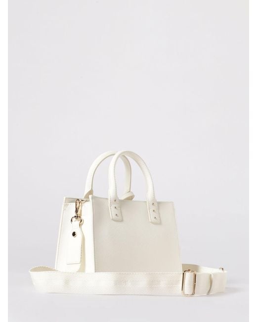 Liu Jo White Saffiano Faux Leather Bag