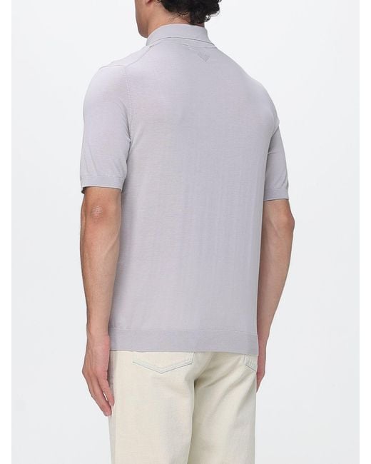 Ballantyne Gray Cotton Polo Shirt for men