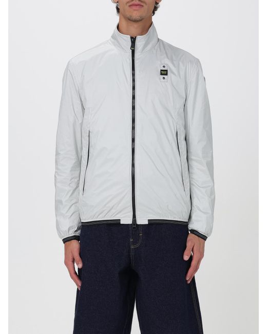 Blauer Mantel Herren in White für Herren