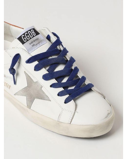 Sneakers Super Star in pelle used di Golden Goose Deluxe Brand in White da Uomo