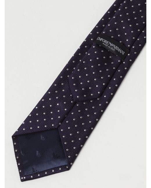 Cravate Emporio Armani pour homme en coloris Blue
