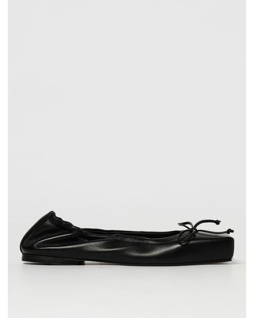 Jacquemus Black Le Bob Ballet Flats Bow Detail