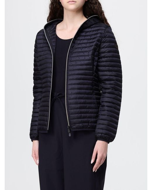 Save The Duck Blue Alexa Hooded Nylon Down Jacket