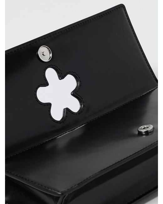 Marc Jacobs Black The Glam Mirror Brushed Leather Shoulder Bag