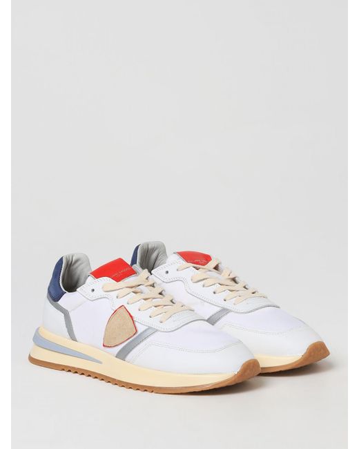 Sneakers Tropez 2.1 in pelle e nylon di Philippe Model in White da Uomo