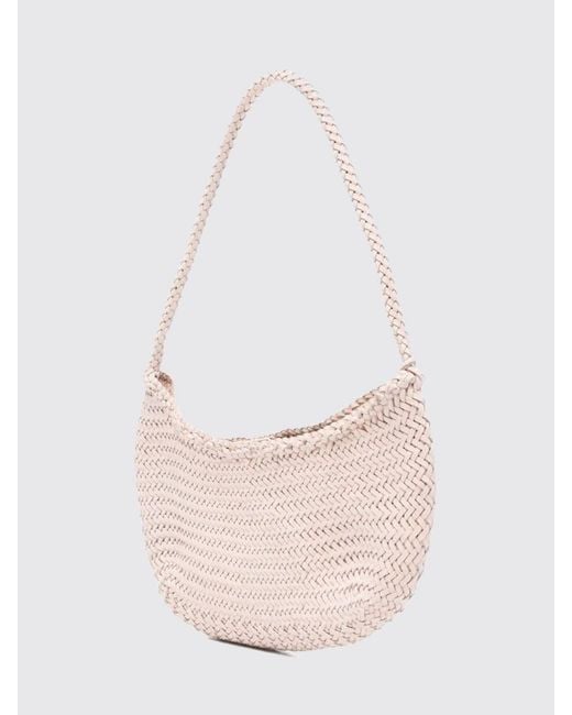 Dragon Diffusion Pink Braided Leather Nova Luna Bag