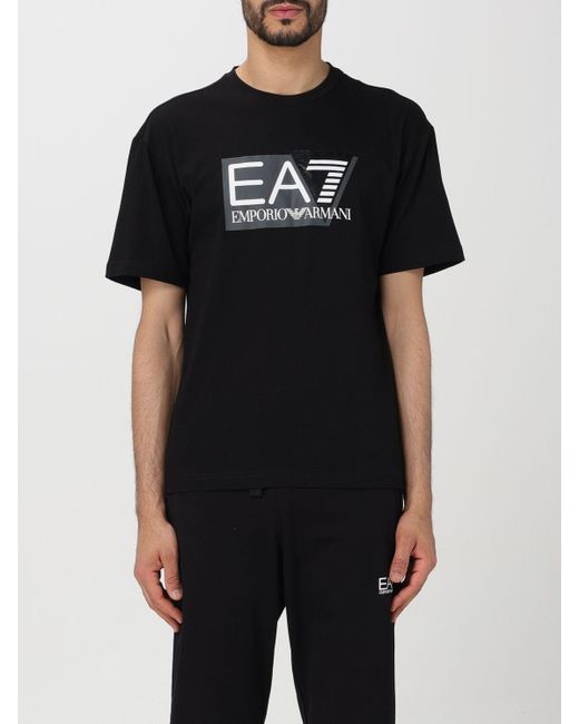 Camiseta EA7 de hombre de color Black