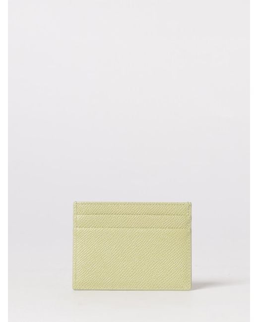 Dolce & Gabbana Natural Dolce &Amp Gabbana Dauphine Calfskin Card Holder