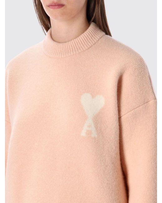 Pull Col Rond En Mélange De Laine AMI pour homme en coloris Blue