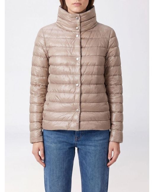 Herno Blue Short Reversible Quilted Ultra-Light Nylon Down Jacket