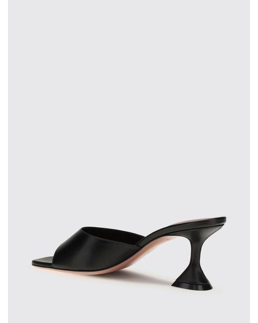 AMINA MUADDI Black Lupita Leather Mules
