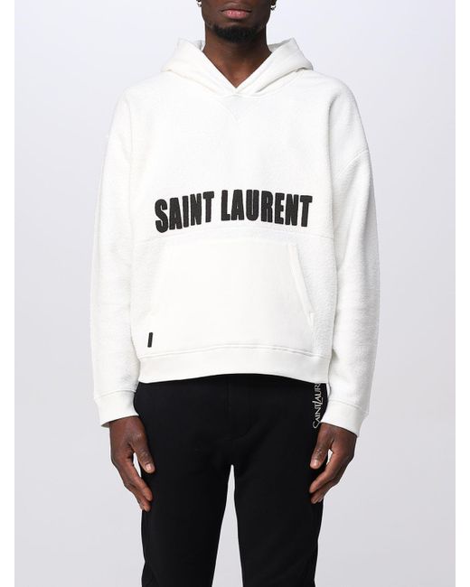 Saint Laurent Sweatshirt in Weiß für Herren | Lyst DE