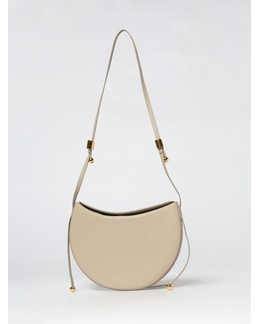 Furla Natural Moonstone M Leather Bag