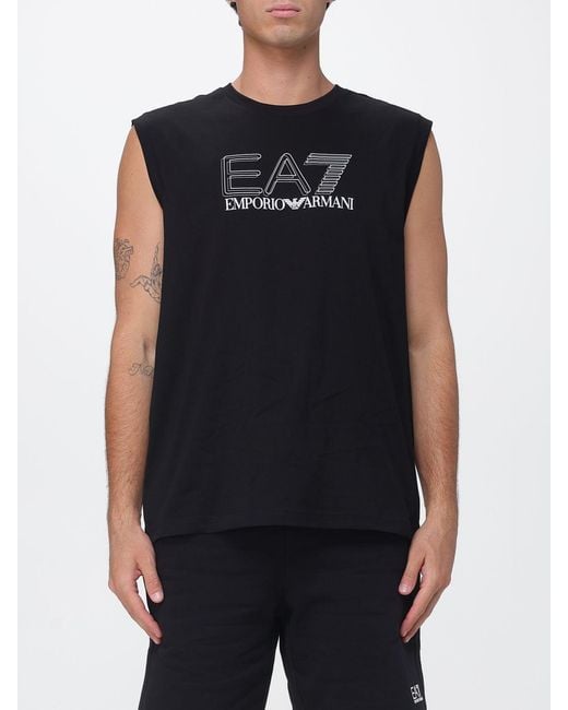 EA7 Black T-Shirt for men