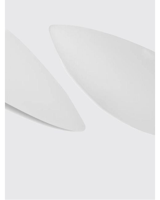 Monies White Nia Acrylic Earrings