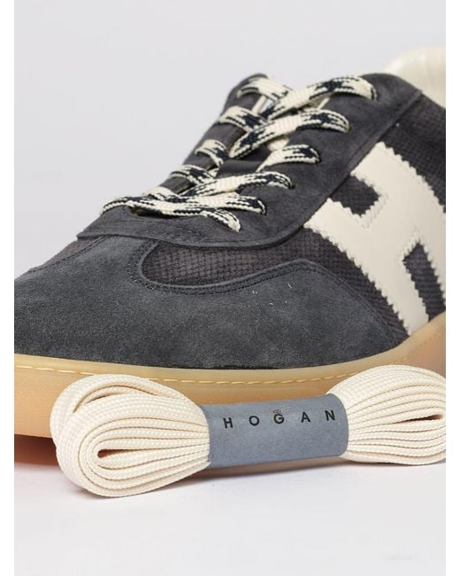 Hogan White Cool Suede Sneakers for men