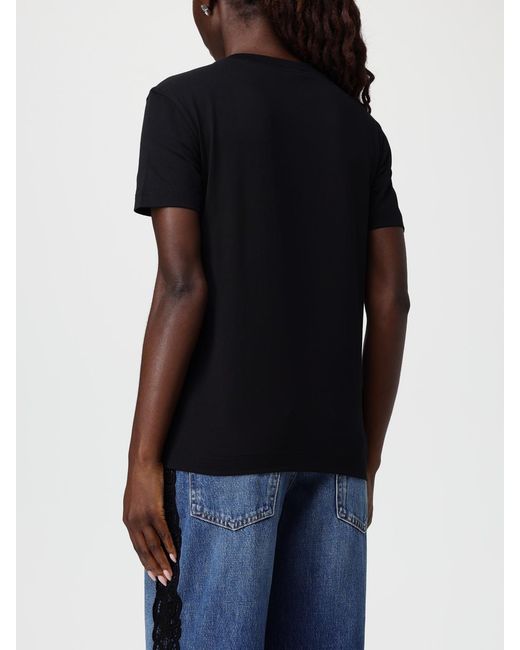 Dolce & Gabbana Black Dolce &Amp Gabbana Cotton T-Shirt With Monogram