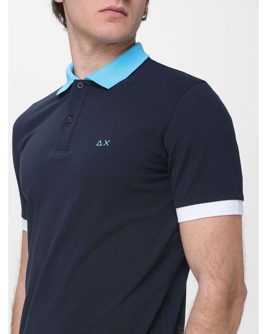Polo di Sun 68 in Blue da Uomo