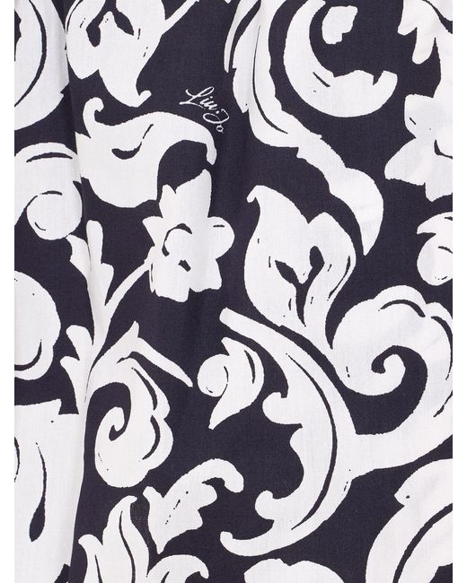 Liu Jo White Printed Cotton Skirt
