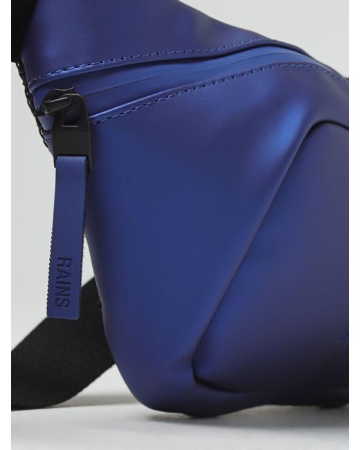 Rains Blue Belt Bag for men