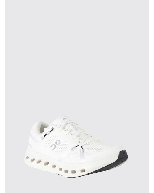 On Shoes White Cloudsurfer 2 Wide Mesh Sneakers On for men