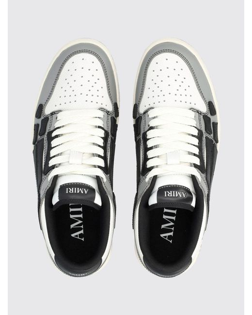 Amiri White Skel Leather Sneakers for men