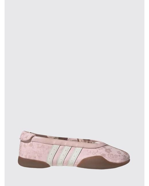 Adidas Originals Pink Taekwondo Mei Jacquard Satin And Leather Ballerina Liberty London X
