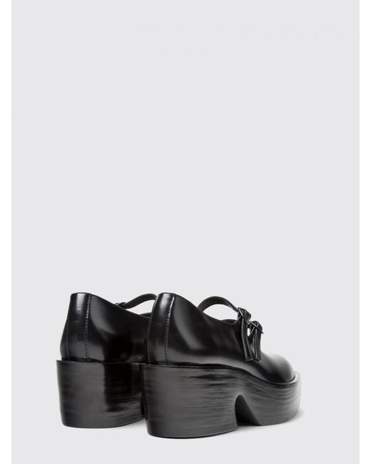 Camper Black Billie Brushed Leather Mary Jane