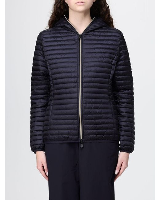 Save The Duck Blue Alexa Hooded Nylon Down Jacket