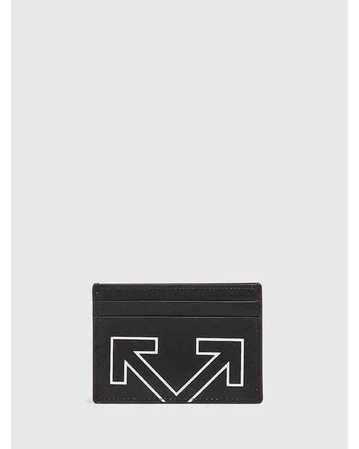 Off-White c/o Virgil Abloh White Leather Card Holder With Logo for men