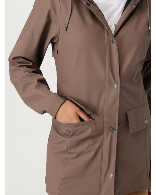 Rains Brown Regenmantel Damen